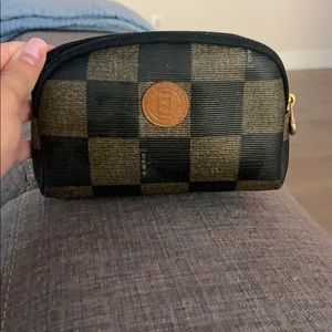 Authentic mini fendi makeup bag
